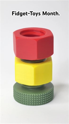Just a Nut and Bolt. #3dprinting #fidget #toys