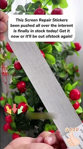 Easy Screen Repair: Fix Window Screens with Stickers!#screenrepair #windowfix #diyhome