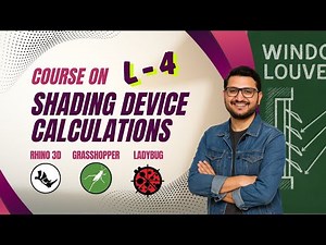 Shading Device Calculation – Lesson 4: Window Louvers Design | Grasshopper3D + Ladybug Tools