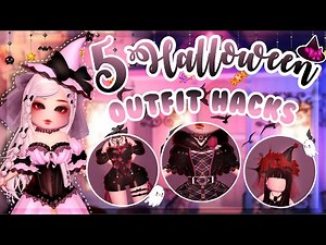5 Halloween Outfit Hacks 👻🎃💗 ROYALLOWEEN | Royale High Roblox