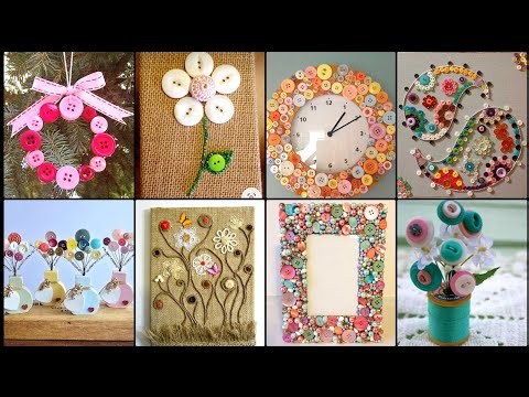 🌸 Creative Button Crafts Ideas for Home Decor & DIY Projects