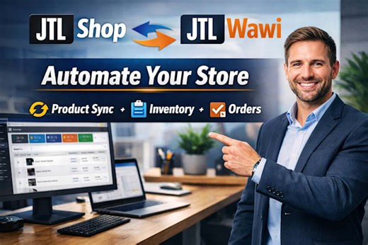 Configurar jtl shop con jtl wawi para sincronización de productos, inventario y automatización de pedidos
