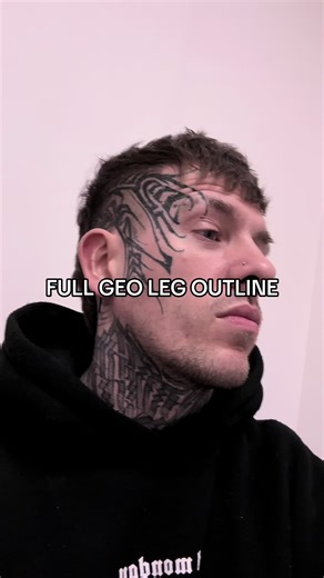 Geometric Leg Tattoo Design for Kiaya in Manchester