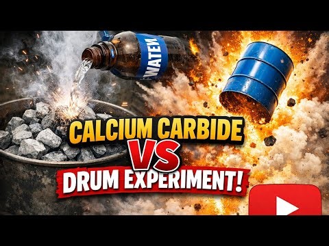 Calcium Carbide vs Drum Biggest Experiment | Dangerous Chemical Reaction Test | Bhaiya Ji Experiment