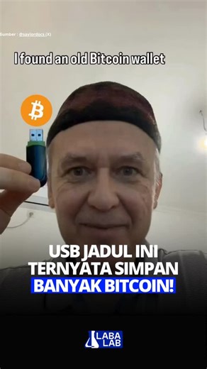 LabaLab on Instagram: "Dia cuma iseng colok USB lama yang hampir dibuang—dan langsung kaget bukan main. Seorang pria membagikan pengalamannya menemukan wallet Bitcoin lama tersimpan di sebuah USB lawas yang sudah bertahun-tahun tidak dipakai. Wallet tersebut dibuat di era awal Bitcoin, saat harga BTC masih sangat murah, dan berisi private key yang ternyata masih bisa diakses hingga sekarang. Cerita ini langsung viral karena mengingatkan banyak orang bahwa aset crypto lama bisa bernilai luar bias