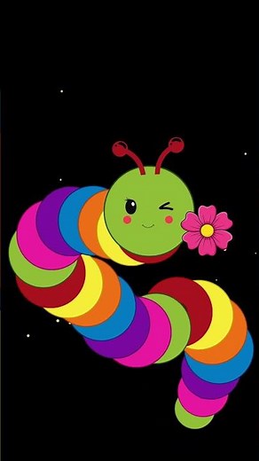 Baby Bear | Colorful Caterpillar | Calming Visuals #sensoryvideo #cute