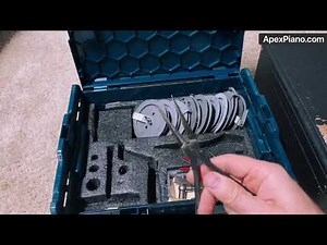 Piano String Tools - Tools Needed to Change a Broken Piano String - look inside the tool kit