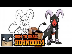 How to Draw Pokemon | Houndoom | Step by Step