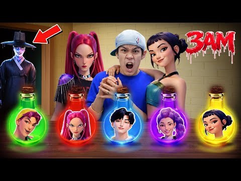 DO NOT ORDER ALL KPOP DEMON HUNTERS HAPPY POTIONS AT 3AM!!