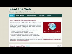 Professor Tom Mitchell on the Never-Ending Language Learner