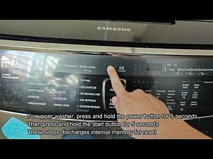 Reset Samsung Flexwash Washer