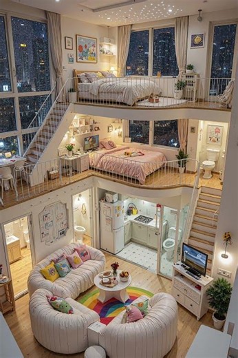 Colorful Triplex 🌈✨ | The Cutest & Coziest Home