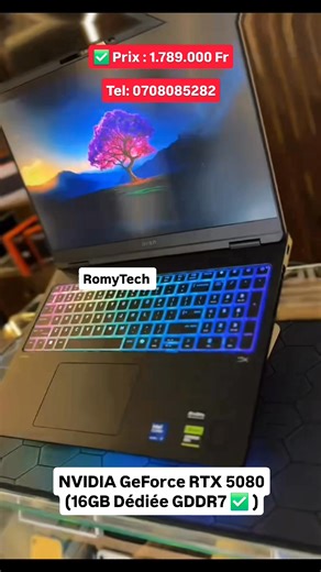 PC Gamer HP OMEN 16 MAX (Année 2025) Intel Core Ultra 9 275HX Serie 2 avec ( 24Cœurs / 24Threads ) intégré de NVIDIA GeForce RTX Série 5000 5080 ( 16Go Dédié GDDR7 ) avec 1Tera SSD et 32Go Ram DDR5 , En Stock, Etat Neuf dans son carton 📦. Pc Professionnelles pour les Travaux lourds, Jeux Lourds, Entreprises, Étudiants, Gaming, Architectes ,Designers ,Ingénieurs, Programmeurs, développeurs d'applications Web, Montage Vidéo, Télédétection, Trading etc.. 🔴Prix : 1.789.000 Fr / Tel : 0708085282 ◾️