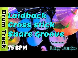 Slow Cross-Stick Drum Track | 75 BPM | Practice Backdrop for Musicians