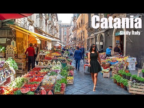 Catania Sicily Italy 🇮🇹 4K HDR Walking Tour Sicilia Italia