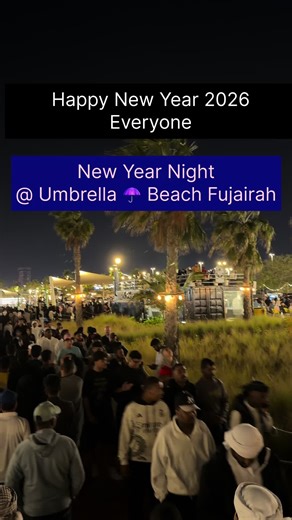 New Year Celebrations at Umbrella Beach Fujairah