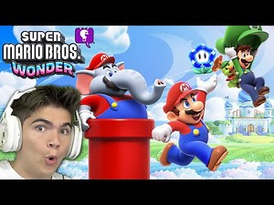 Super Mario Bros WONDER! NEW 2023 Video Gaming & SKIT on HobbyFamilyTV - Videos For Kids