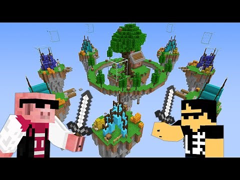 [Minecraft] PvP battle in the world of Skyblock!