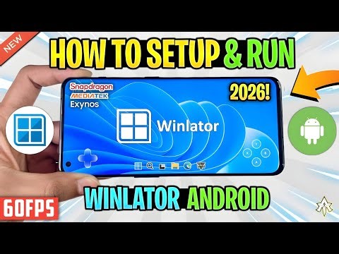 🔥 How To Setup Winlator Android in 2026! Best Settings & FIX All Issues | Play PC Games At 60FPS