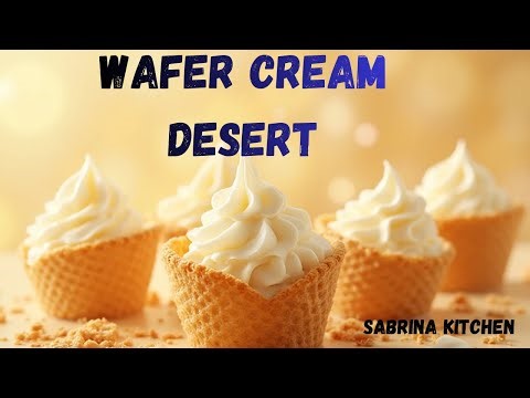How to Make Wafers Cream Desert at Home | Homemade Recipe