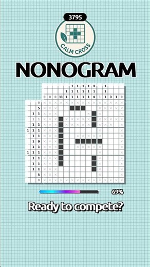 Challenge: 15x15 Nonogram Easy Puzzle #3795