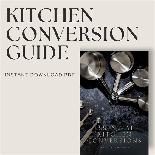 Kitchen Reference Chart Printable, Baking Cheat Sheet, Printable Cooking Guide, Culinary Conversion PDF - Etsy