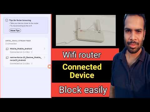 How to block someone using airtel wifi router internet easily | block connected device on airtel
