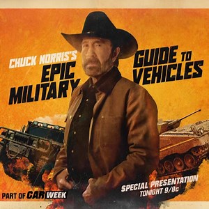 33K views · 849 reactions | Get a crash course on past & present vehicles of the military from the professor of kick-ass. Watch Chuck Norris's Epic Guide to Military Vehicles tonight at 9/8c on HISTORY as part of #CarWeek. | HISTORY | Facebook