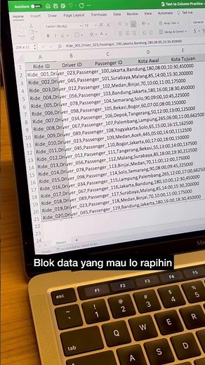 Cara misahin data berantakan jadi kolom berbeda