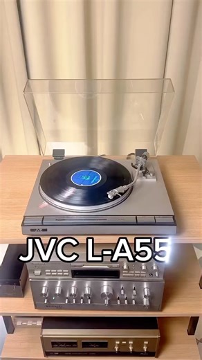 🎶 JVC L-A55 (1979) | Vintage Direct Drive Turntable 🎧🌀 #shorts