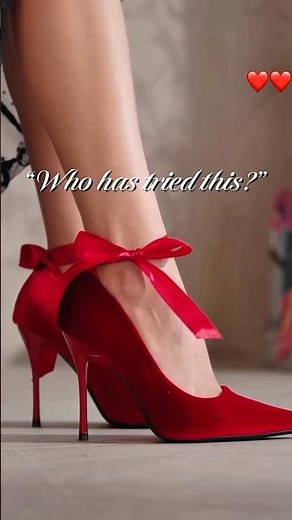 These Red Heels Are Irresistible 😍 Would You Try Them? #heels #highheels #style #fashion #ootd