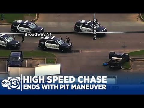 RAW: PIT Maneuver Ends High Speed Police Chase in Houston