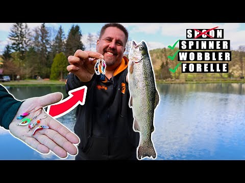 BESSER als SPOON?! Diese Köder fangen JETZT am Forellensee!🎣Forellenangeln mit Wobbler & Spinner