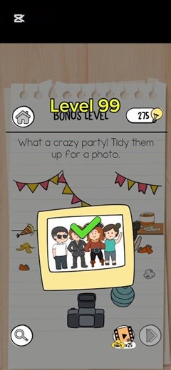 Brain Test 3|level 99 (Bonus level) #games #braintestsolution #braintest #walkthrough #gaming