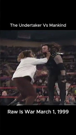 Mankind vs The Undertaker Raw is war 1 March 1999 #wwewrestler #wwe