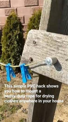 Smartest Way to Hang a DIY Clothesline 🧺