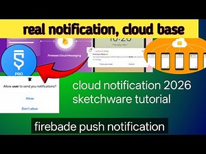 Firebase cloud notification in sketchware tutorial#notification #fcm#sketchware2025