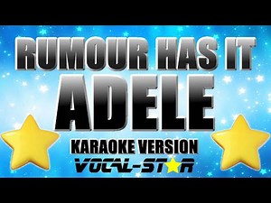 Adele - Rumour Has It | With Lyrics HD Vocal-Star Karaoke 4K