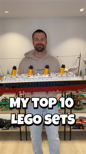 MY TOP 10 FAVORITE LEGO SETS! 🔥 #lego #afol #legostarwars #lordoftherings #titanic #disney #fyp