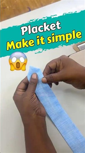 Every tailor should know ✂️🪡Placket hack #fashion #automateyourbusiness #clothing #fashionstyle