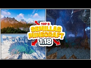 🍉TOP 5 SEMILLAS de MINECRAFT 1.18 - 1.21 para JAVA y BEDROCK 🍋 SEEDS MINECRAFT 1.18