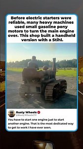 A CHAINSAW TO START A TRACTOR