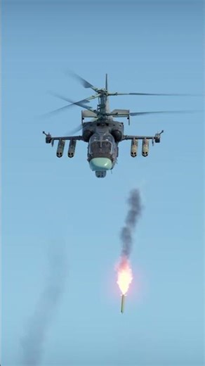 Helicopter Fires Missile Mid-Air