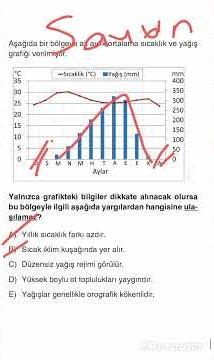 🔴 TYT Geography 💯 Climate Types - Graph Interpretation 💯 Just like ÖSYM (Turkish Higher Education...