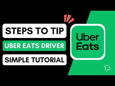 How To Tip Uber Eats Driver !