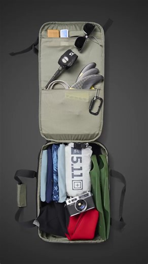 2.8K views · 51 reactions | Haul Without Limits. The 5.11 Allhaula Duffel 45L is built tough with 840D nylon and a waterproof TPU coating. With a storm-flapped wide-mouth opening, stowable shoulder straps, and compression support, it’s your go-anywhere, carry-everything workhorse.  Shop the 5.11 Allhaula Duffel 45L today. | 5.11 Tactical | Facebook