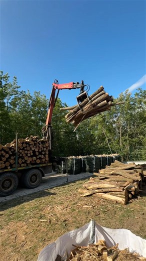 Off loading processor grade #firewood