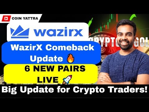 WazirX News Today 🚀 | WazirX Launches Six New Trading Pairs! Big Update for Crypto Traders