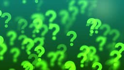 Explore a thought-provoking green question marks curiosity video,...
