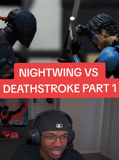 Cred: @kokezo TV #stopmotion #nightwing #deathstroke #dccomics #stopmotionanimation